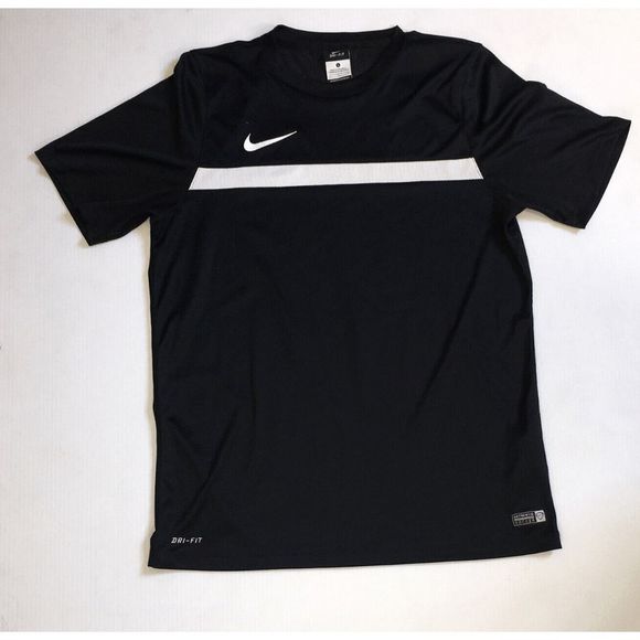 NEW Men's Medium NIKE Dri Fit Academy Soccer T-Shirt Tee Shirt Black 651379 012 - Picture 3 of 4